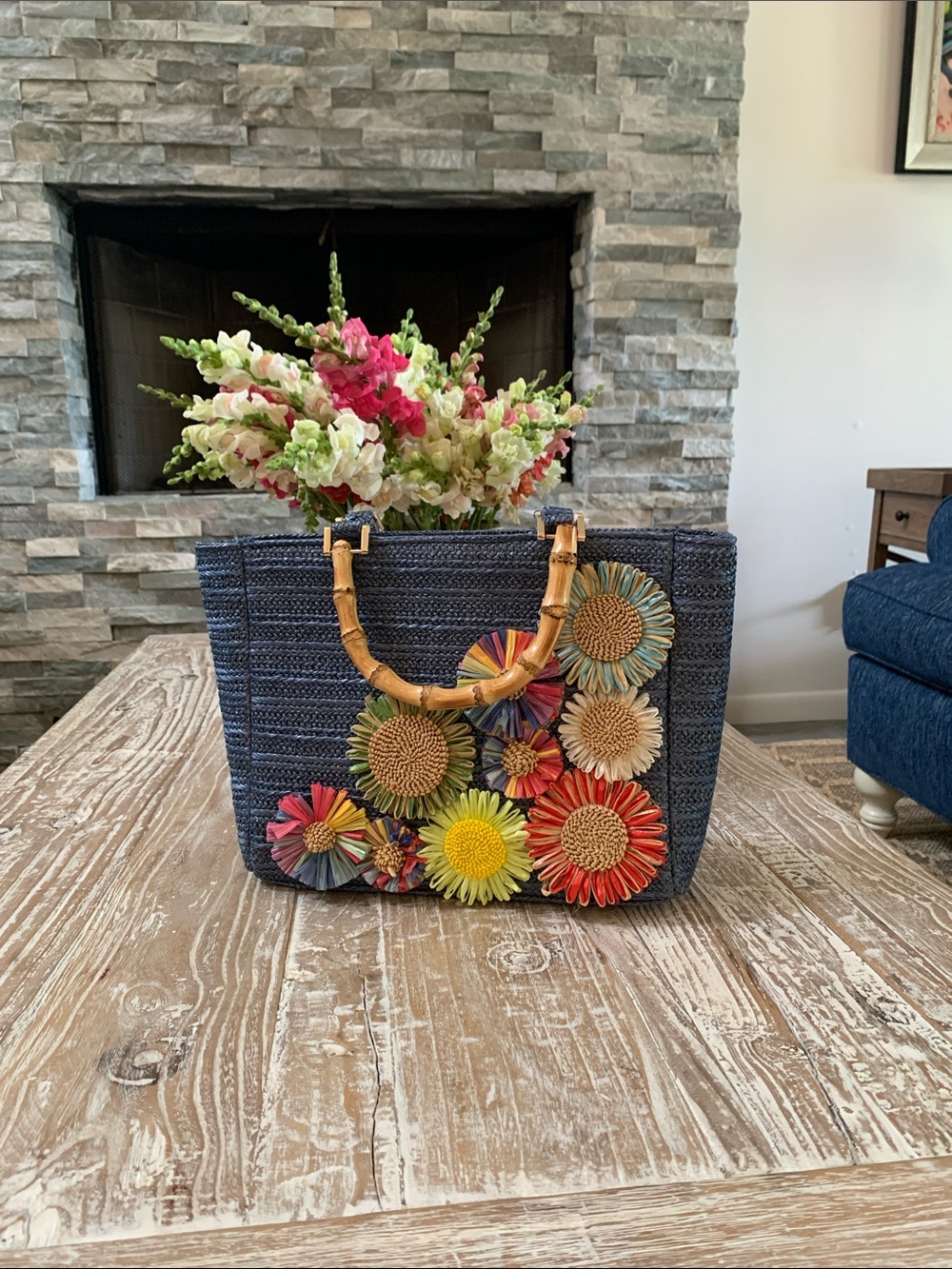 NWT Haute Hippie straw bag